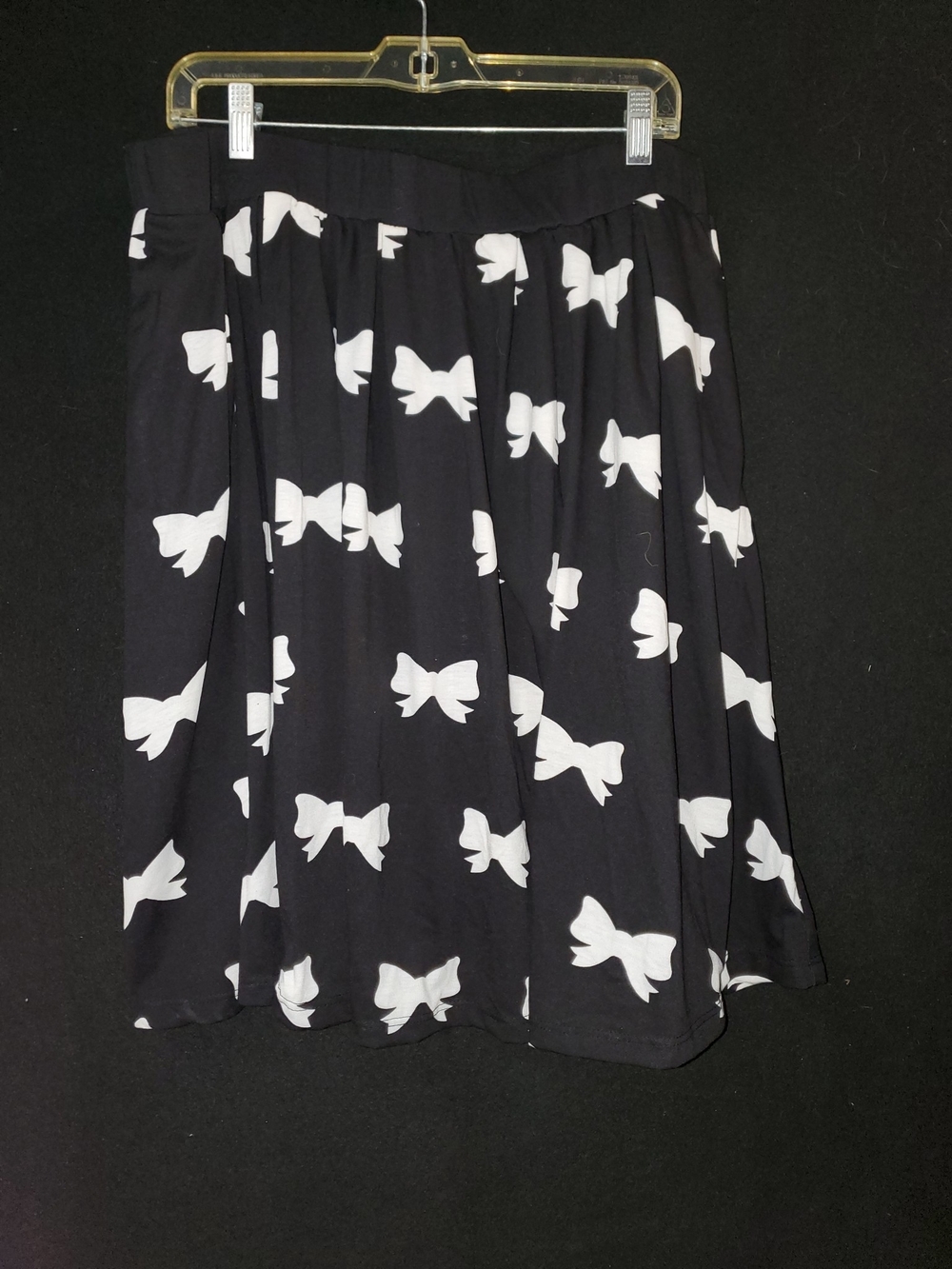 LuLaRoe Madison Skirt White Bows